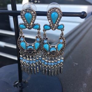 H-D turquoise earrings
